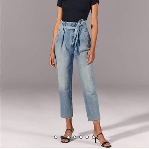 Abercrombie & Fitch High Rise Paperbag Waist Jeans